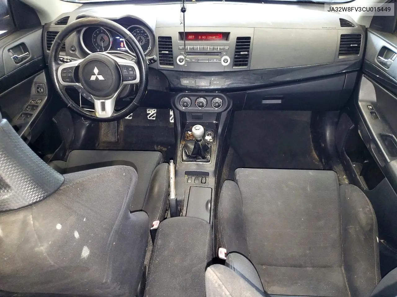 2012 Mitsubishi Lancer Evolution Gsr VIN: JA32W8FV3CU015449 Lot: 57692606