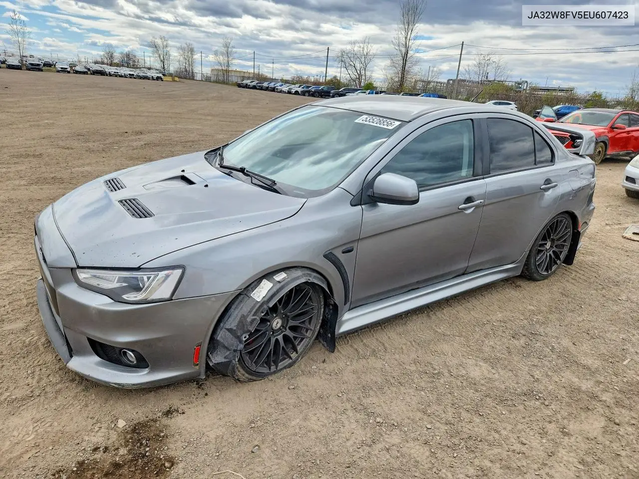2014 Mitsubishi Lancer Evolution Gsr VIN: JA32W8FV5EU607423 Lot: 53528856