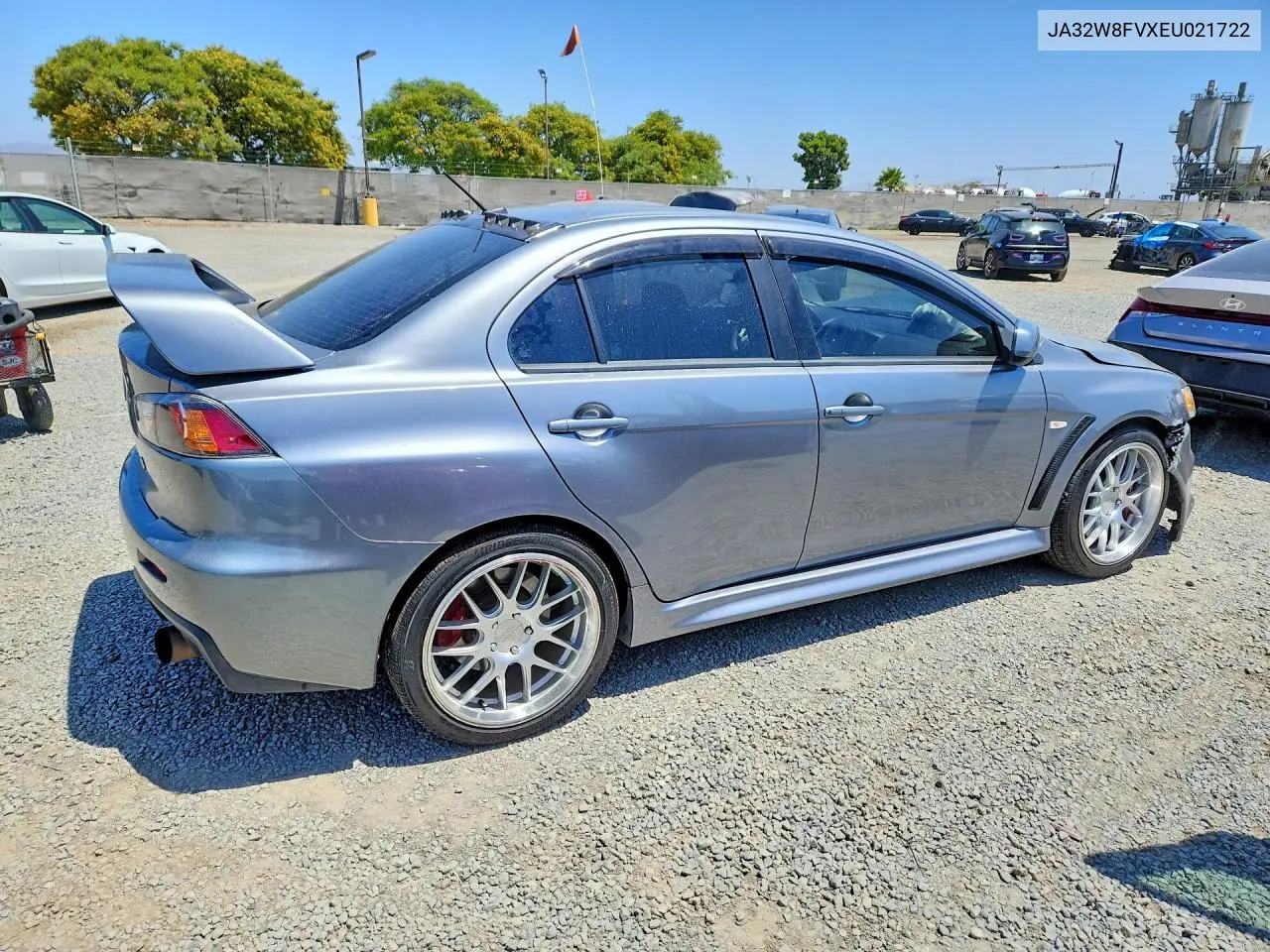 2014 Mitsubishi Lancer Evolution Gsr VIN: JA32W8FVXEU021722 Lot: 54724286