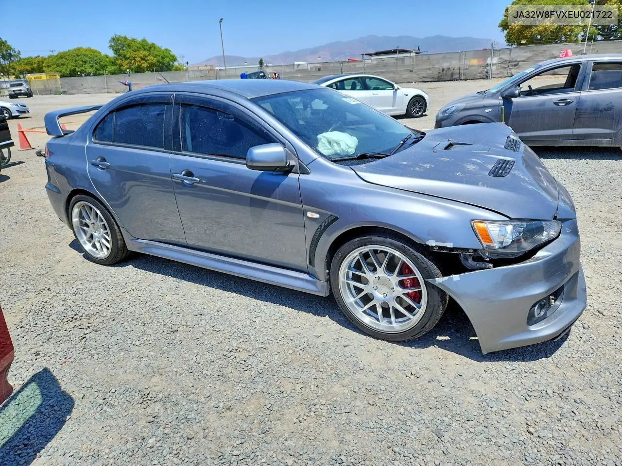 2014 Mitsubishi Lancer Evolution Gsr VIN: JA32W8FVXEU021722 Lot: 54724286