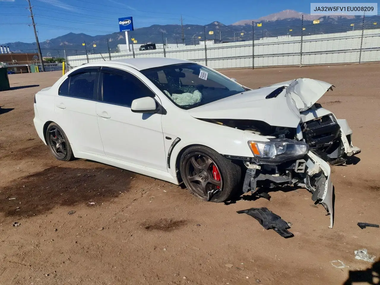 2014 Mitsubishi Lancer Evolution Mr VIN: JA32W5FV1EU008209 Lot: 55965656