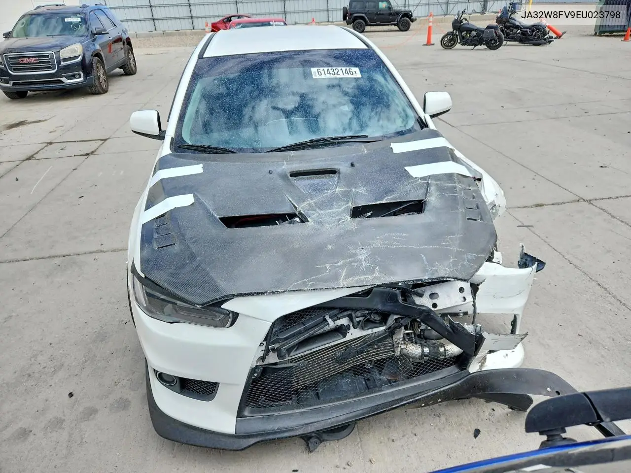 2014 Mitsubishi Lancer Evolution Gsr VIN: JA32W8FV9EU023798 Lot: 61432146