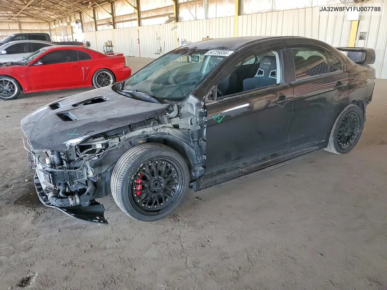 2015 Mitsubishi Lancer Evolution Gsr VIN: JA32W8FV1FU007788 Lot: 54726656
