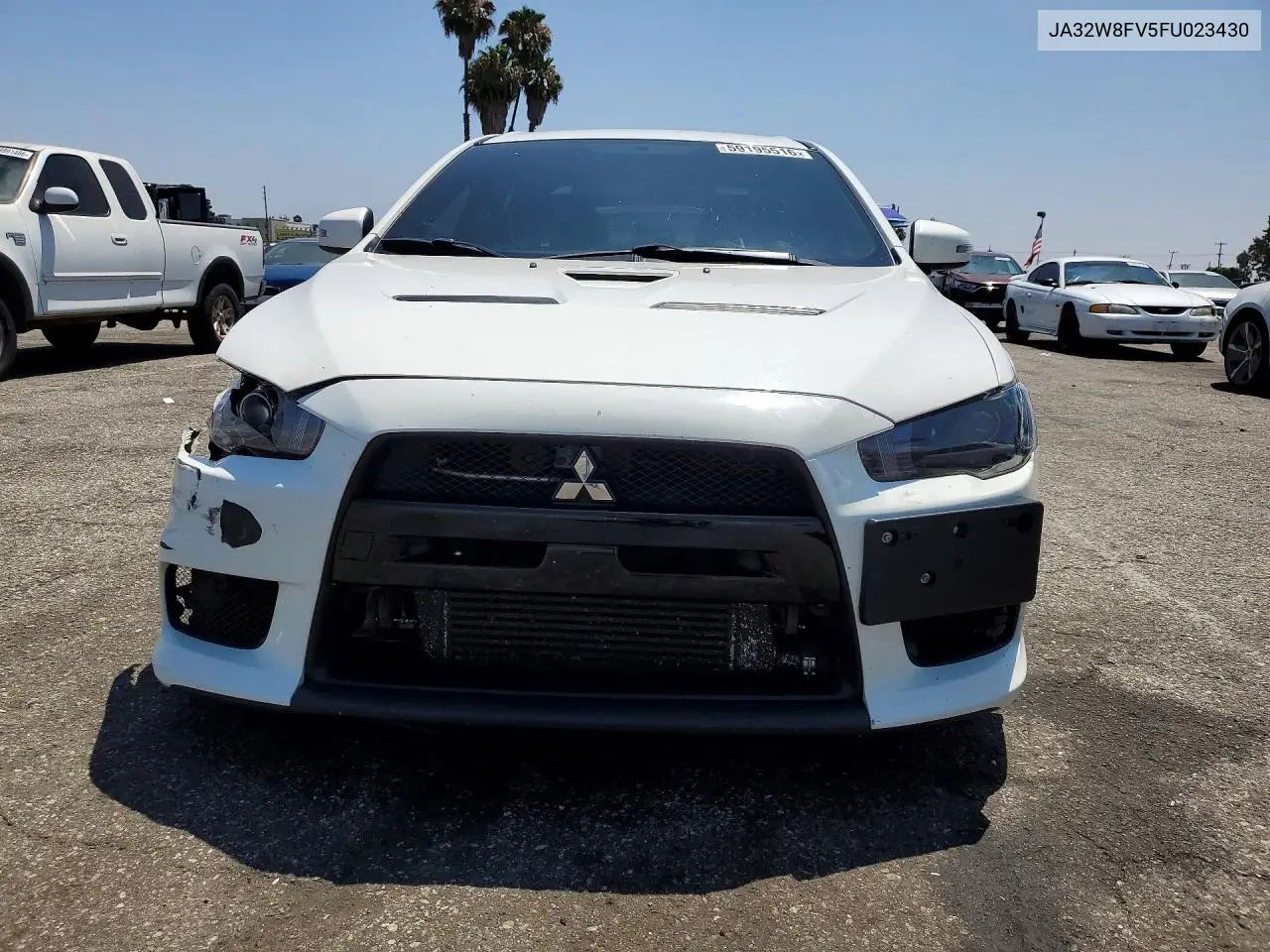 2015 Mitsubishi Lancer Evolution Gsr VIN: JA32W8FV5FU023430 Lot: 59195516