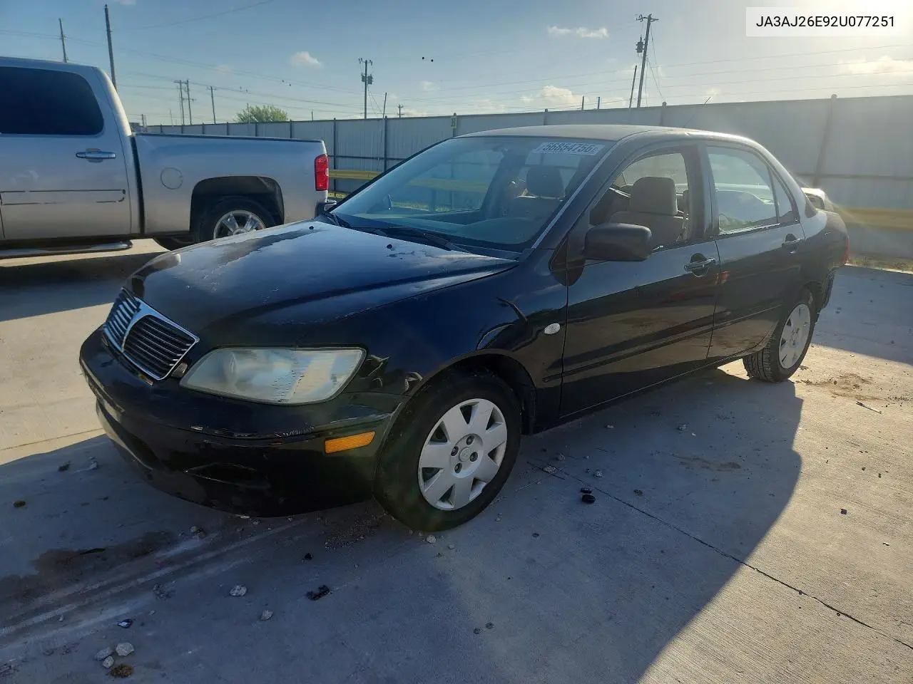 2002 Mitsubishi Lancer Es VIN: JA3AJ26E92U077251 Lot: 56854756