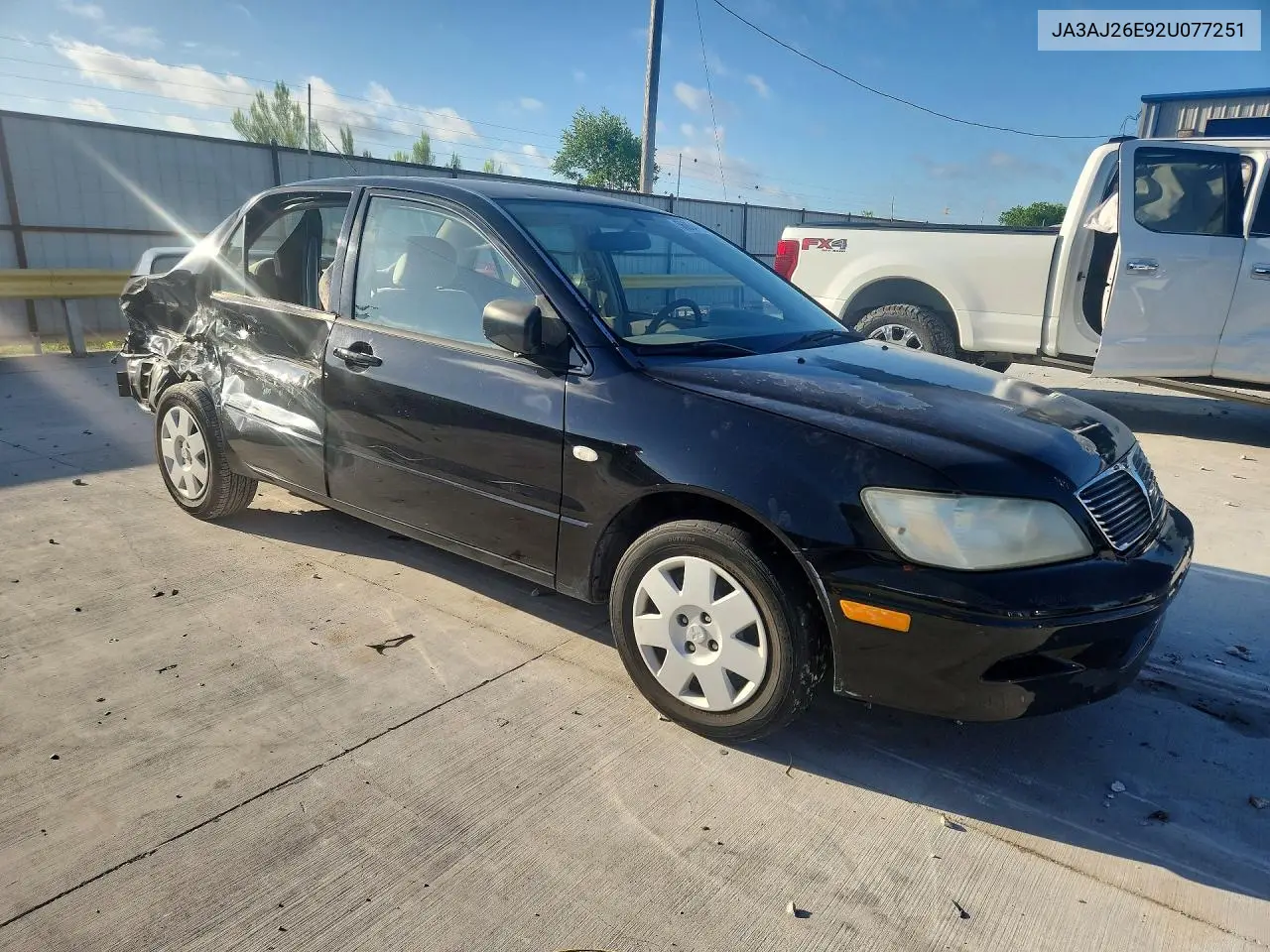 2002 Mitsubishi Lancer Es VIN: JA3AJ26E92U077251 Lot: 56854756