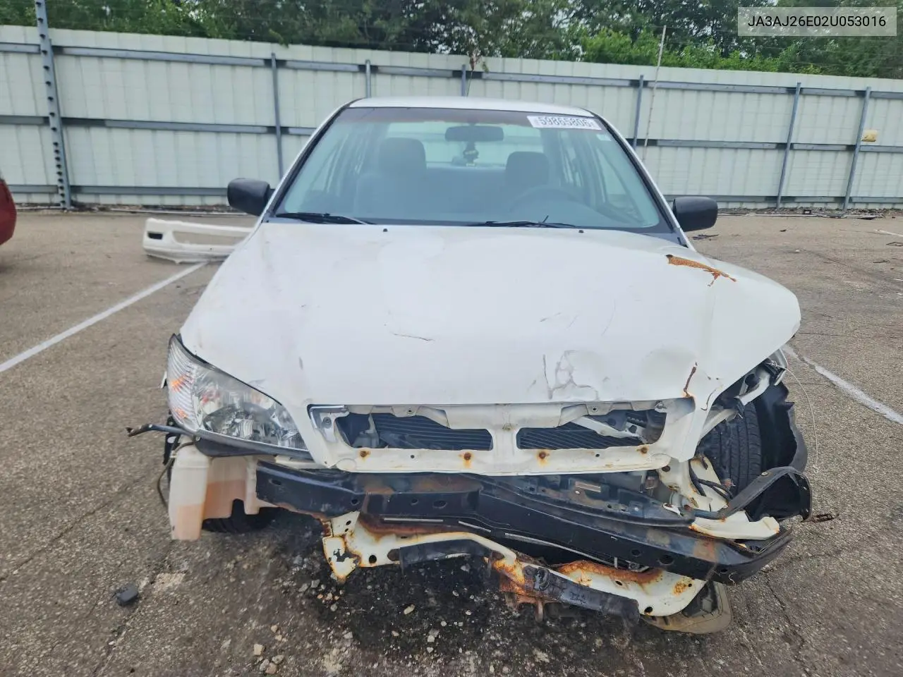 2002 Mitsubishi Lancer Es VIN: JA3AJ26E02U053016 Lot: 59865806
