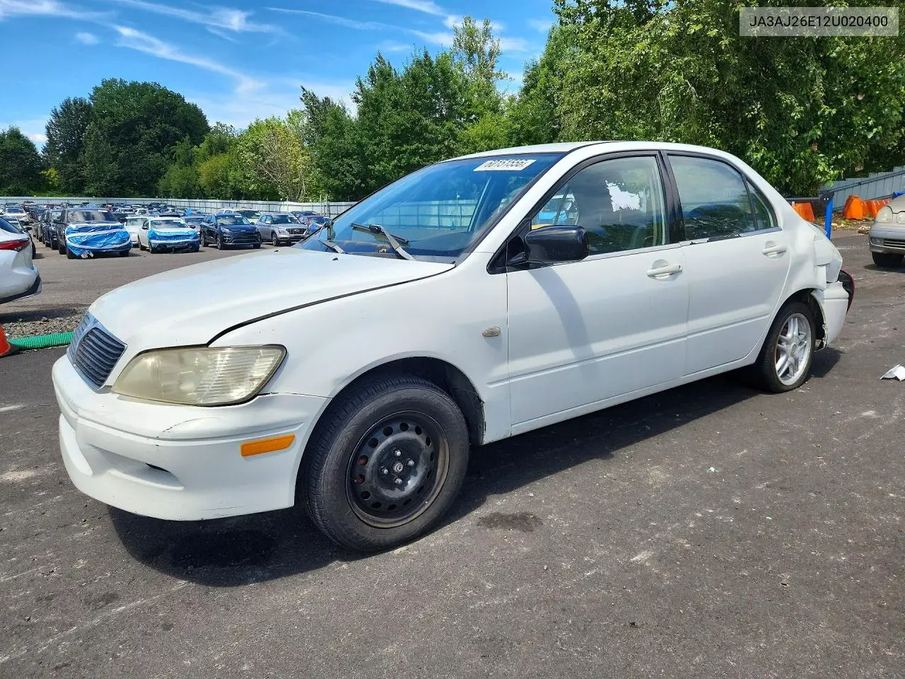 2002 Mitsubishi Lancer Es VIN: JA3AJ26E12U020400 Lot: 60151556