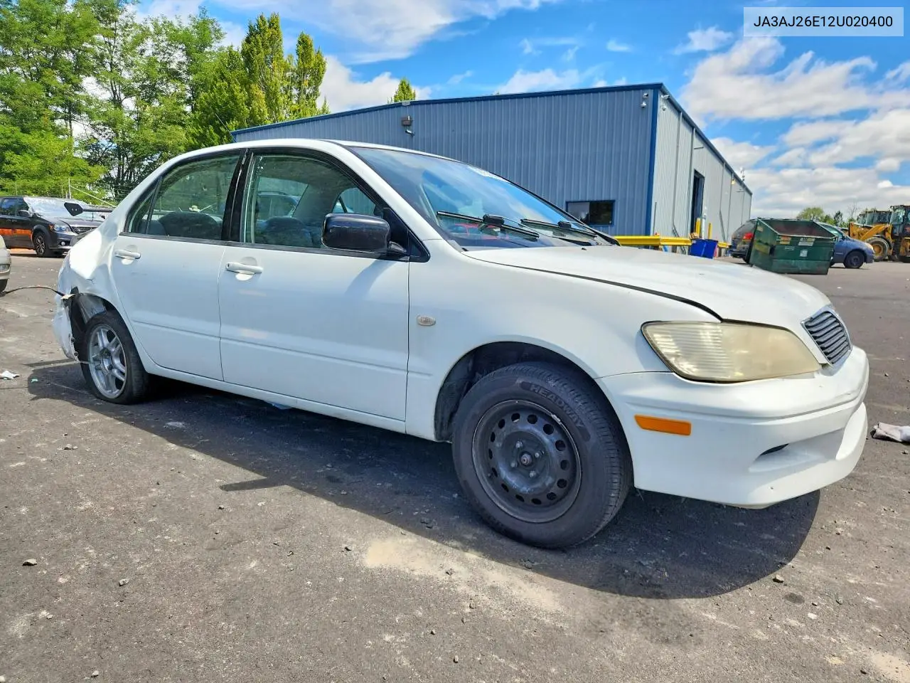 2002 Mitsubishi Lancer Es VIN: JA3AJ26E12U020400 Lot: 60151556