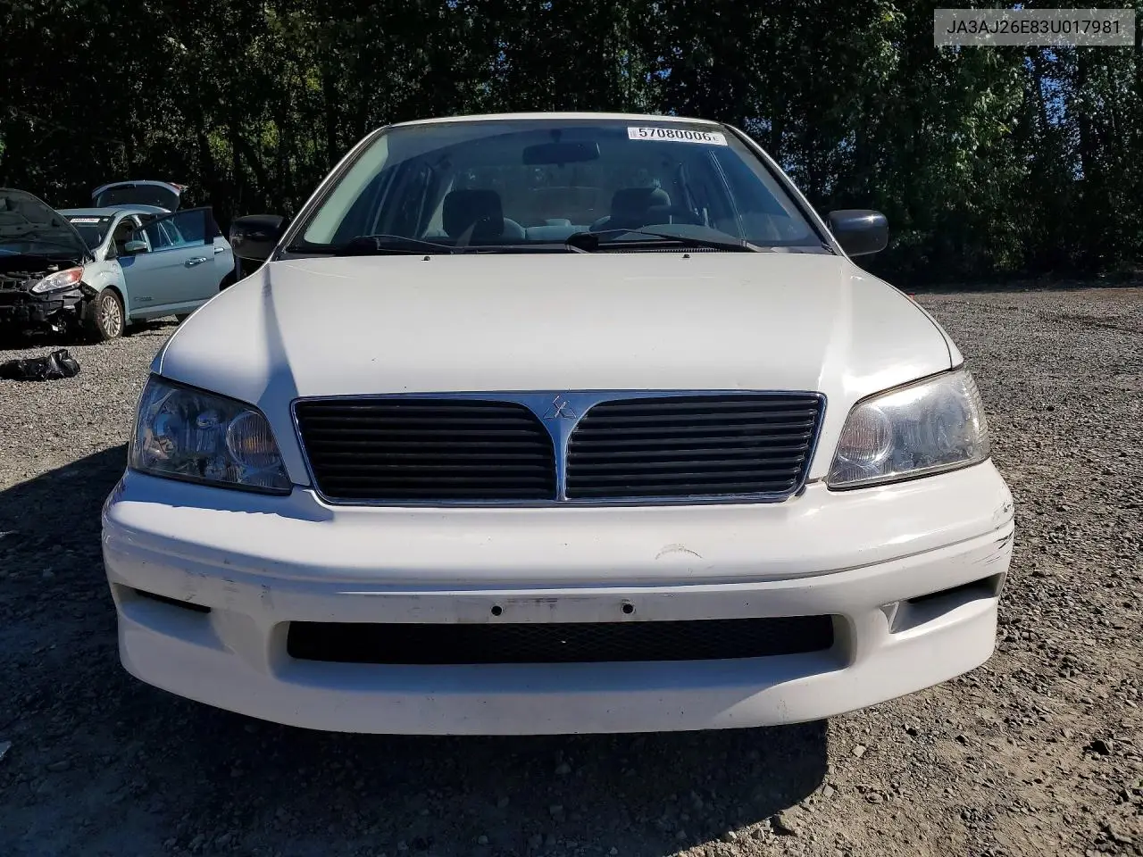 2003 Mitsubishi Lancer Es VIN: JA3AJ26E83U017981 Lot: 57080006
