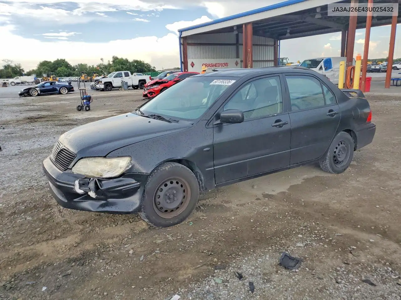 2003 Mitsubishi Lancer Es VIN: JA3AJ26E43U025432 Lot: 60199336