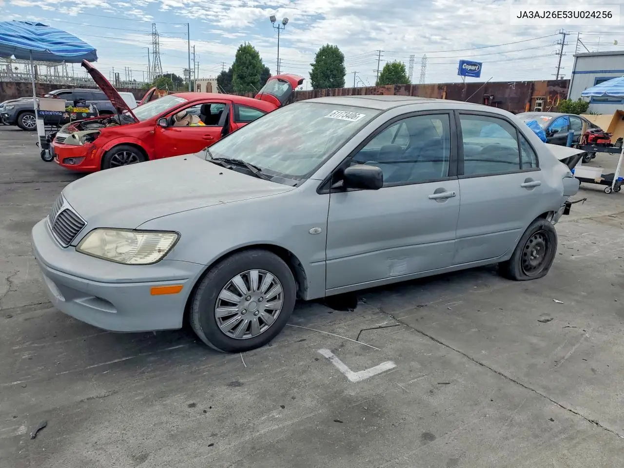 2003 Mitsubishi Lancer Es VIN: JA3AJ26E53U024256 Lot: 61173406