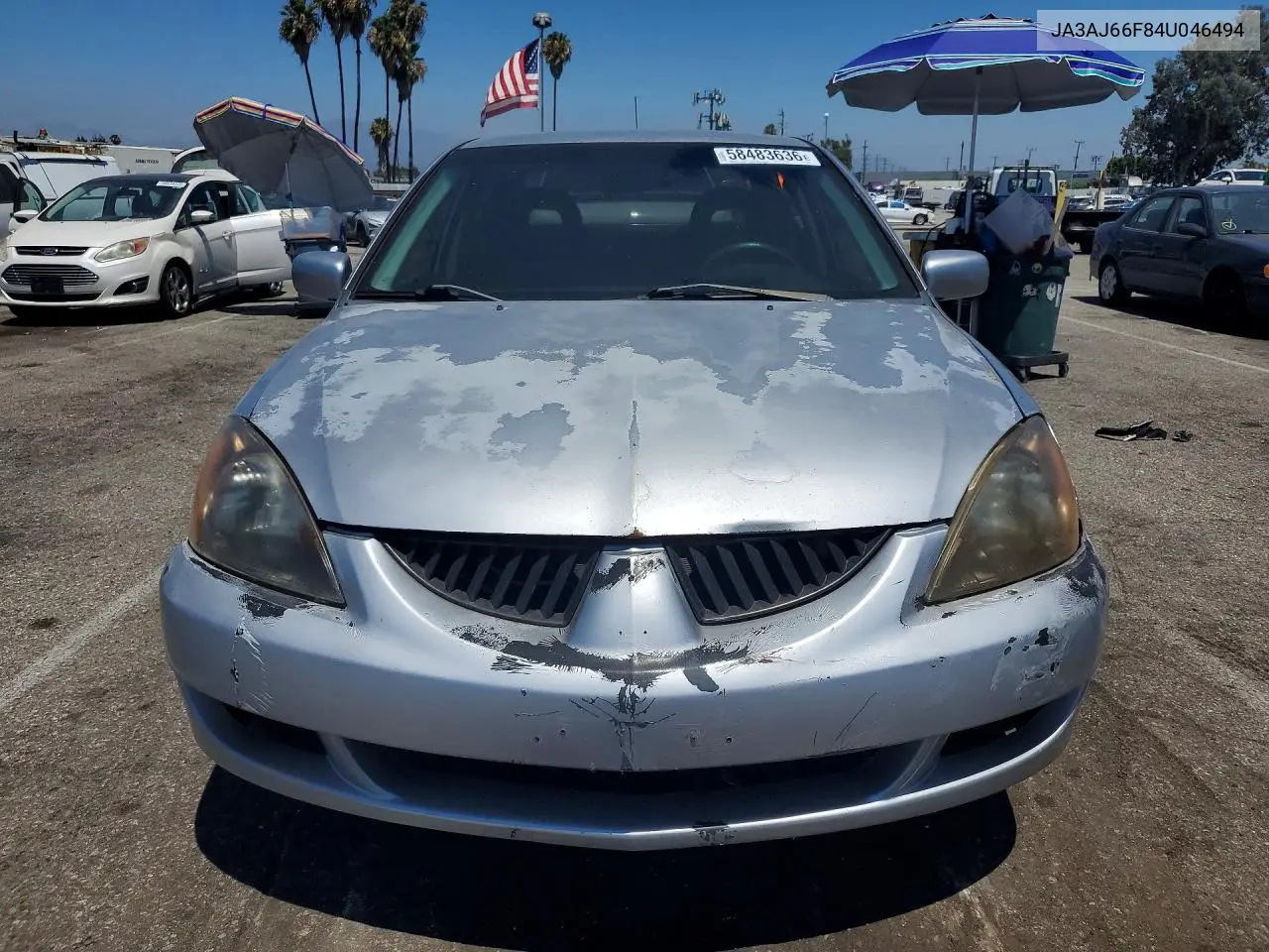 2004 Mitsubishi Lancer Ralliart VIN: JA3AJ66F84U046494 Lot: 58483636