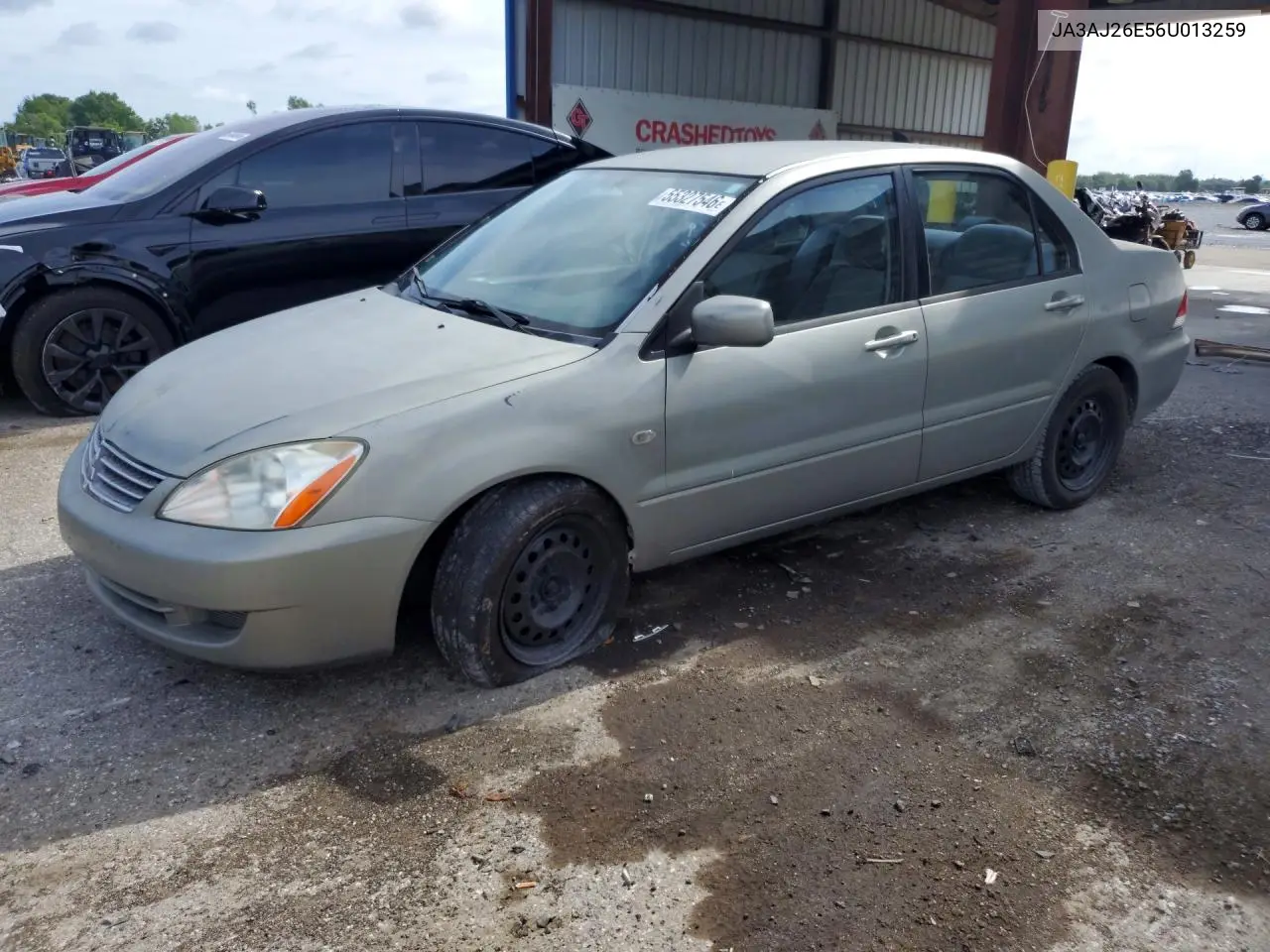 2006 Mitsubishi Lancer Es VIN: JA3AJ26E56U013259 Lot: 55327546