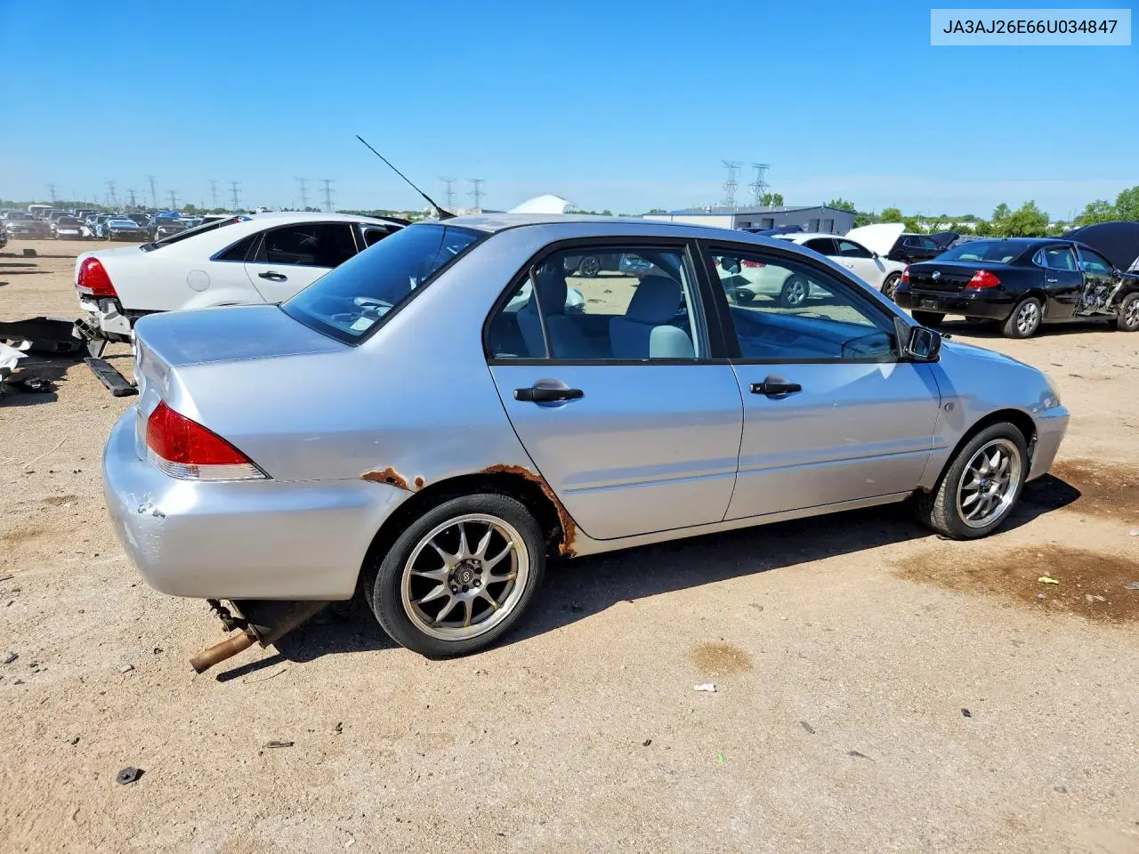 2006 Mitsubishi Lancer Es VIN: JA3AJ26E66U034847 Lot: 57533796
