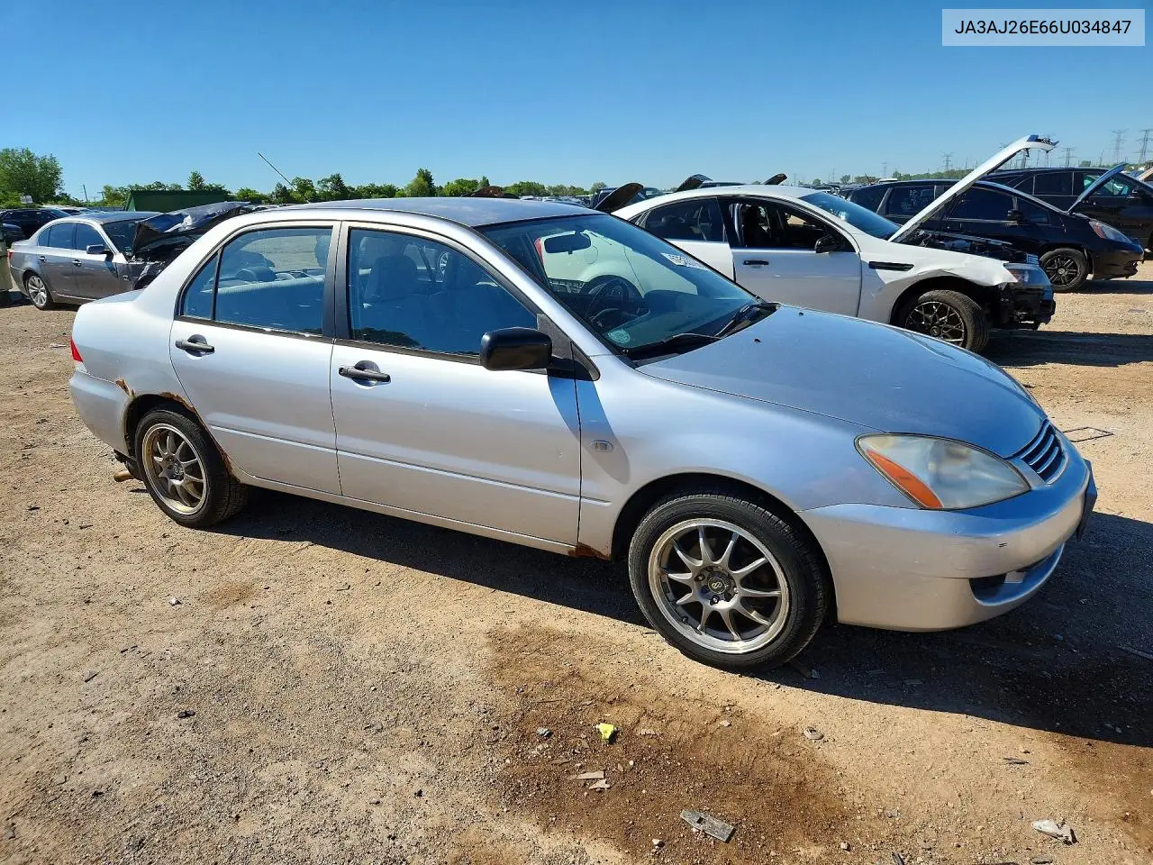 2006 Mitsubishi Lancer Es VIN: JA3AJ26E66U034847 Lot: 57533796