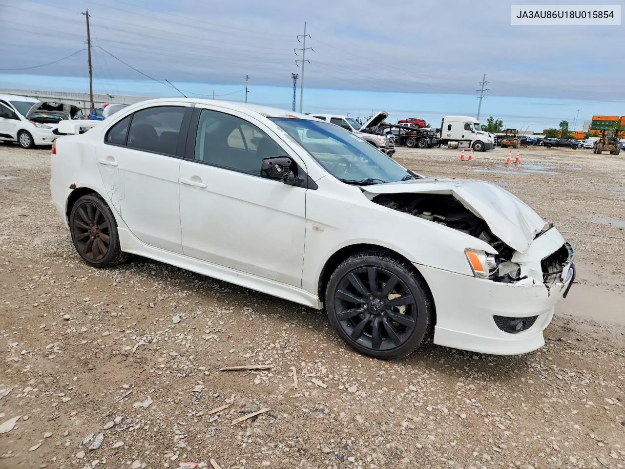 2008 Mitsubishi Lancer Gts VIN: JA3AU86U18U015854 Lot: 54649016