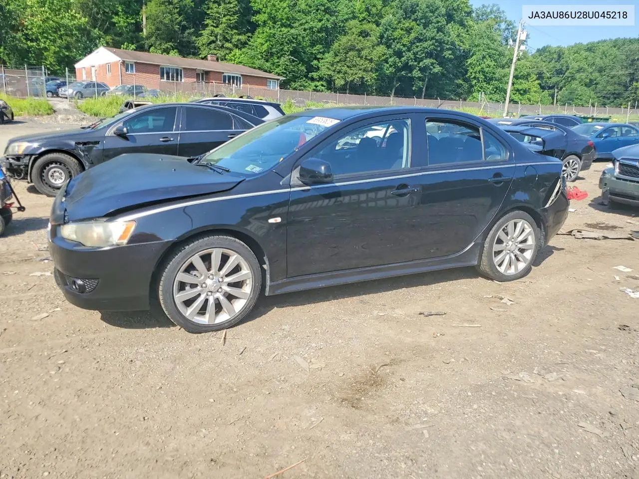 2008 Mitsubishi Lancer Gts VIN: JA3AU86U28U045218 Lot: 58953626