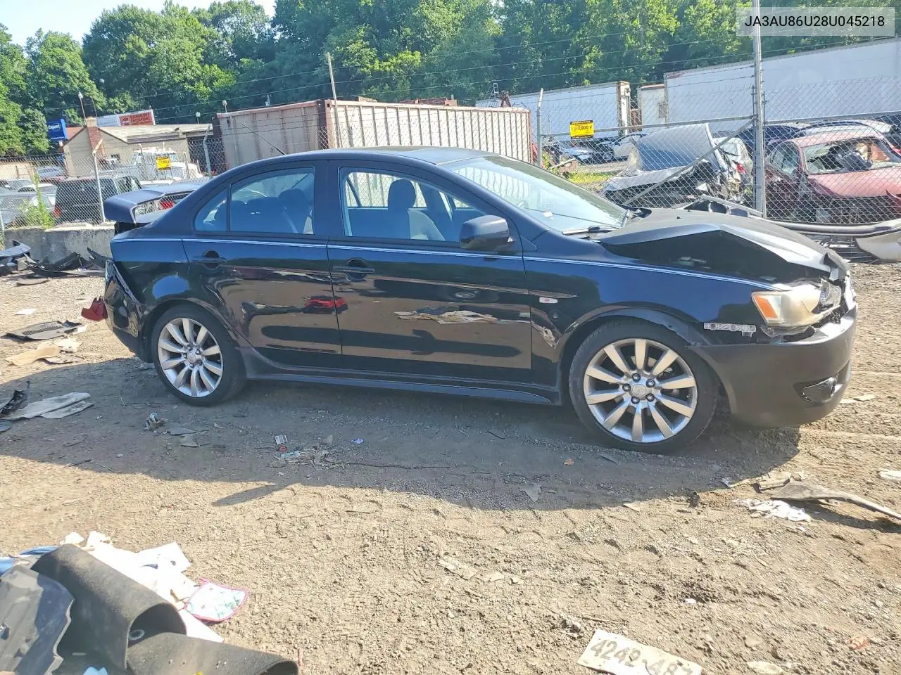 2008 Mitsubishi Lancer Gts VIN: JA3AU86U28U045218 Lot: 58953626