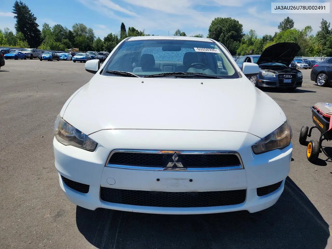 2008 Mitsubishi Lancer Es VIN: JA3AU26U78U002491 Lot: 60058996