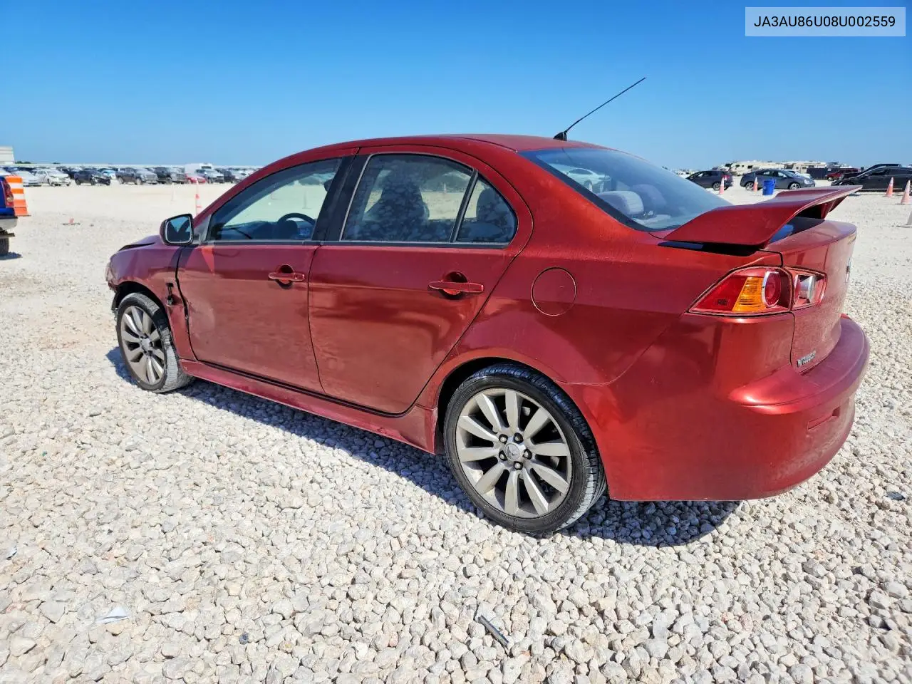 2008 Mitsubishi Lancer Gts VIN: JA3AU86U08U002559 Lot: 60459716