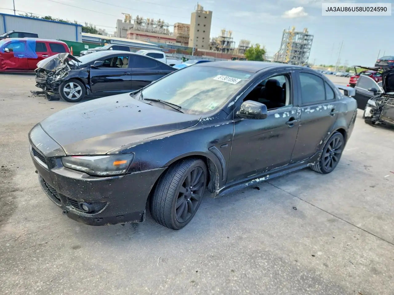 2008 Mitsubishi Lancer Gts VIN: JA3AU86U58U024590 Lot: 61301096