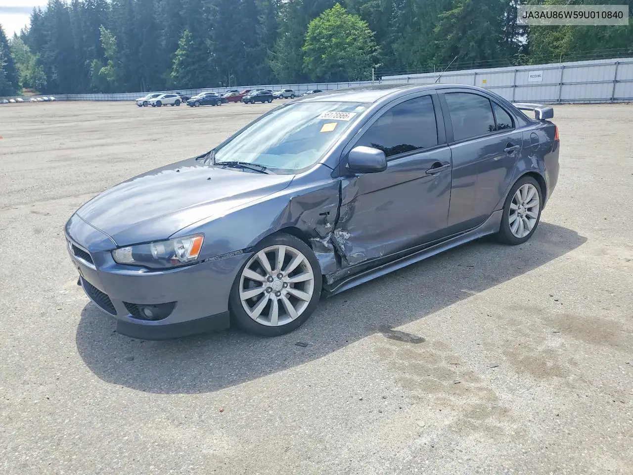2009 Mitsubishi Lancer Gts VIN: JA3AU86W59U010840 Lot: 56178566