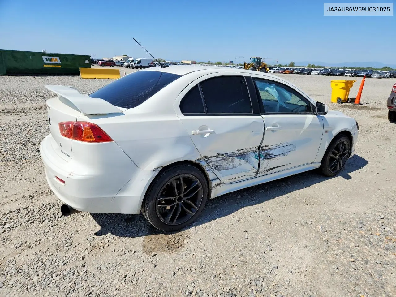2009 Mitsubishi Lancer Gts VIN: JA3AU86W59U031025 Lot: 59095656
