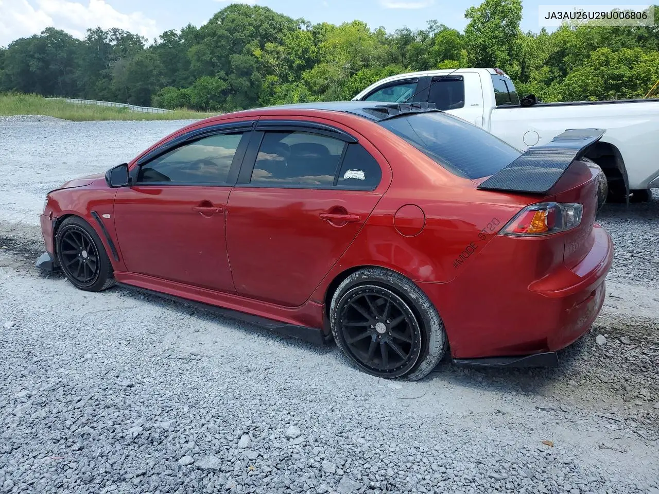 2009 Mitsubishi Lancer Es/Es Sport VIN: JA3AU26U29U006806 Lot: 59366166