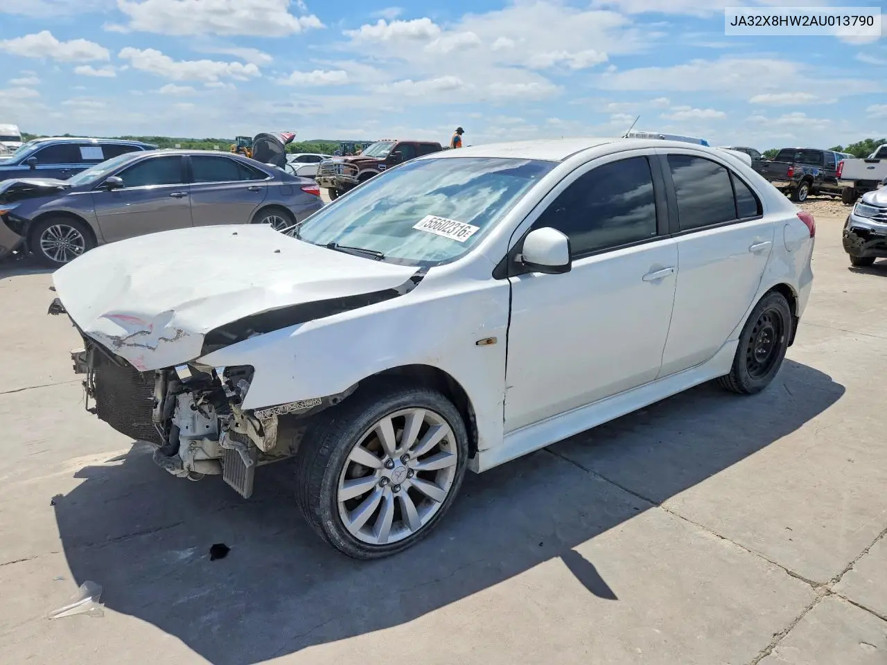 2010 Mitsubishi Lancer Gts VIN: JA32X8HW2AU013790 Lot: 55602316