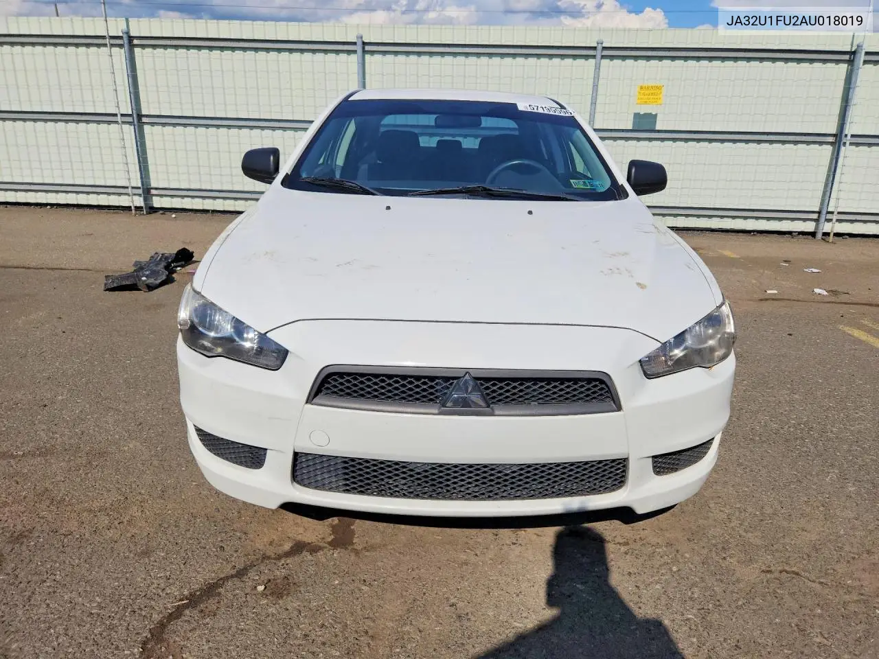 2010 Mitsubishi Lancer De VIN: JA32U1FU2AU018019 Lot: 57195596