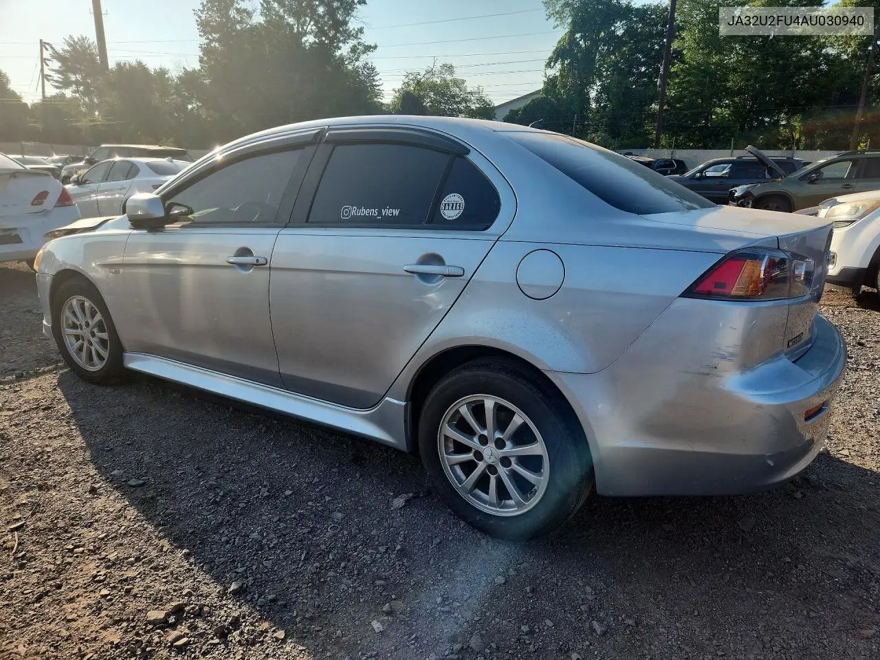 2010 Mitsubishi Lancer Es/Es Sport VIN: JA32U2FU4AU030940 Lot: 61003826