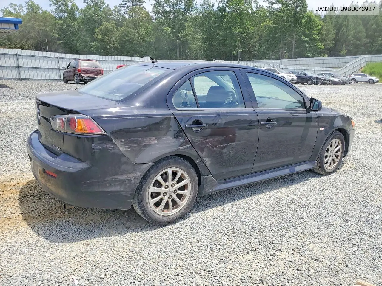 2011 Mitsubishi Lancer Es VIN: JA32U2FU9BU043927 Lot: 57565866