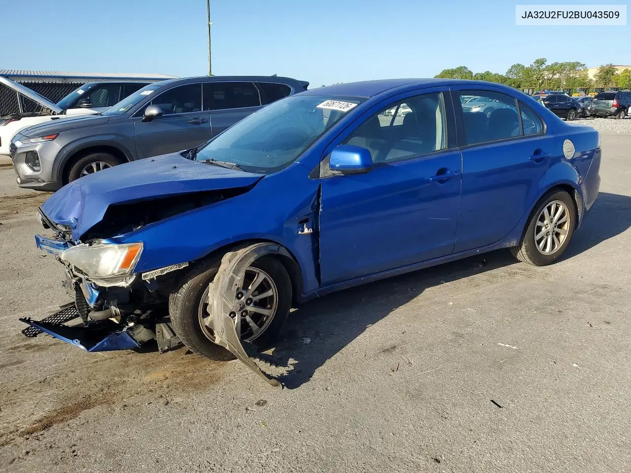 2011 Mitsubishi Lancer Es/Es Sport VIN: JA32U2FU2BU043509 Lot: 60871126