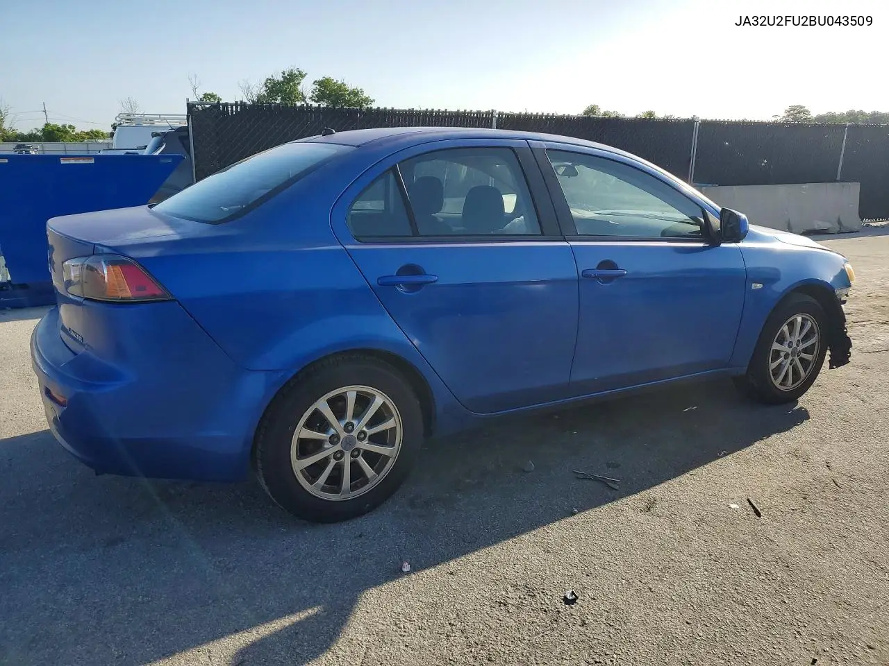2011 Mitsubishi Lancer Es/Es Sport VIN: JA32U2FU2BU043509 Lot: 60871126
