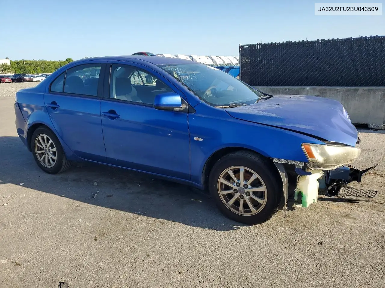 2011 Mitsubishi Lancer Es/Es Sport VIN: JA32U2FU2BU043509 Lot: 60871126