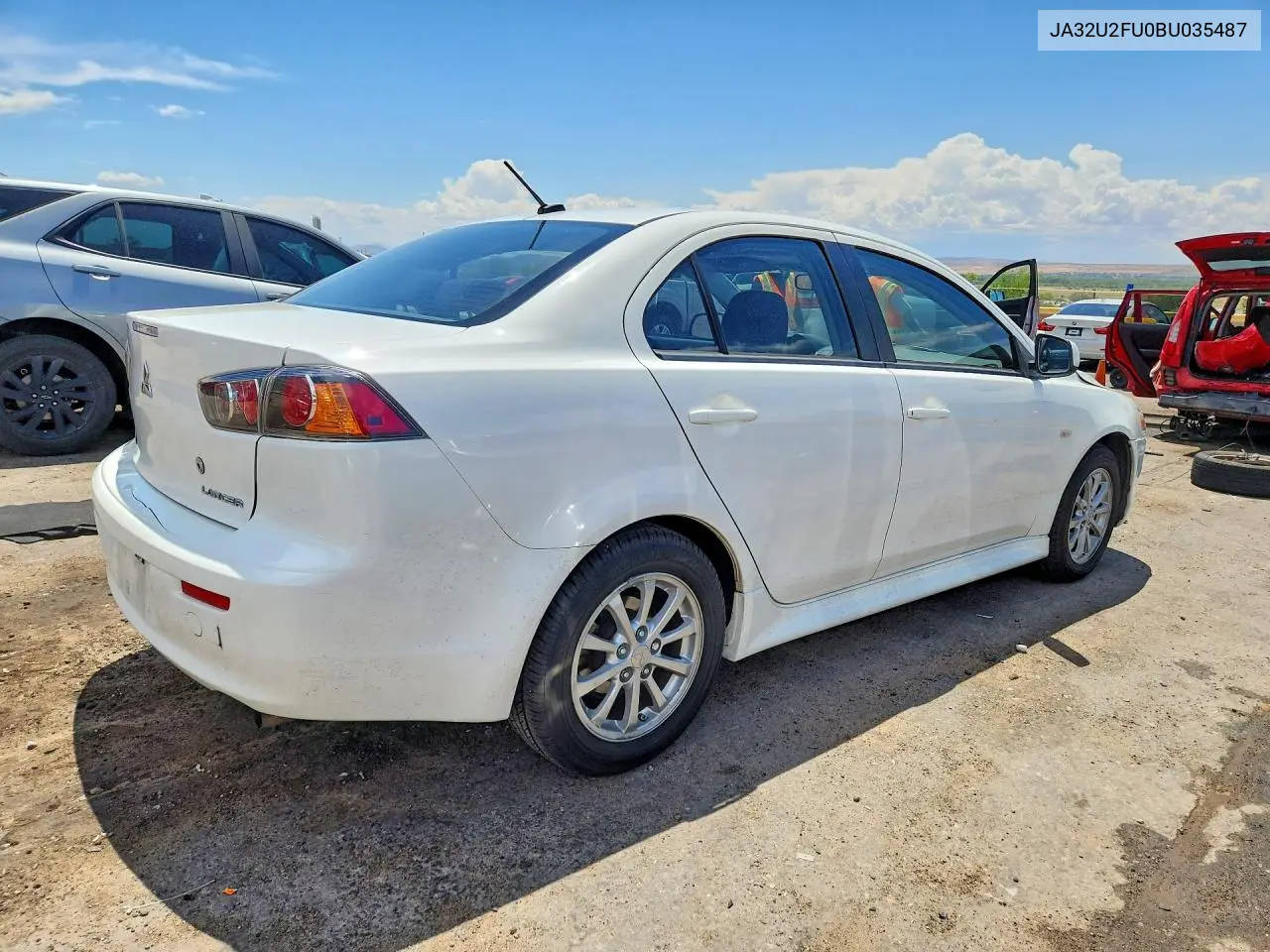 2011 Mitsubishi Lancer Es/Es Sport VIN: JA32U2FU0BU035487 Lot: 61780586