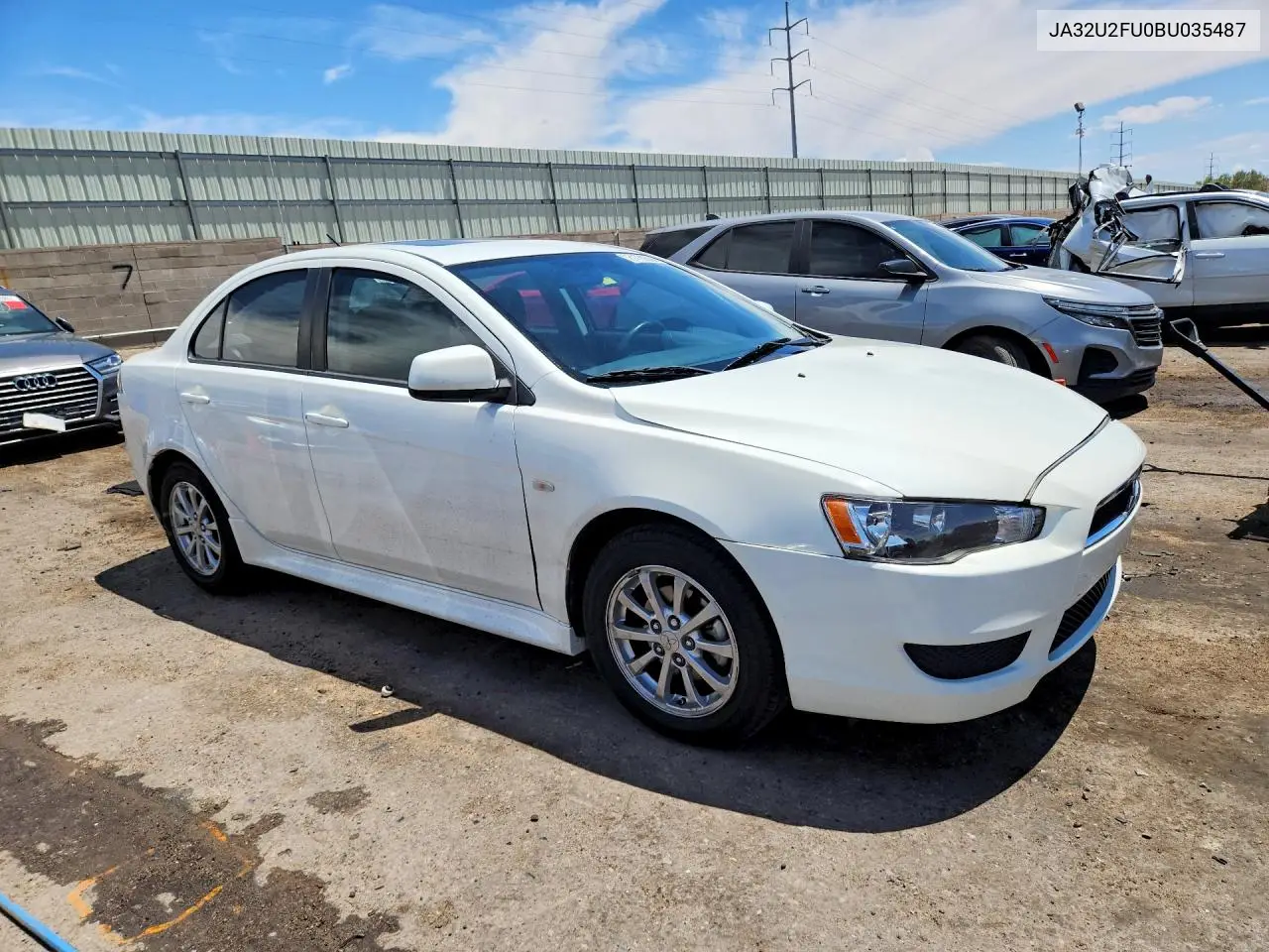 2011 Mitsubishi Lancer Es/Es Sport VIN: JA32U2FU0BU035487 Lot: 61780586