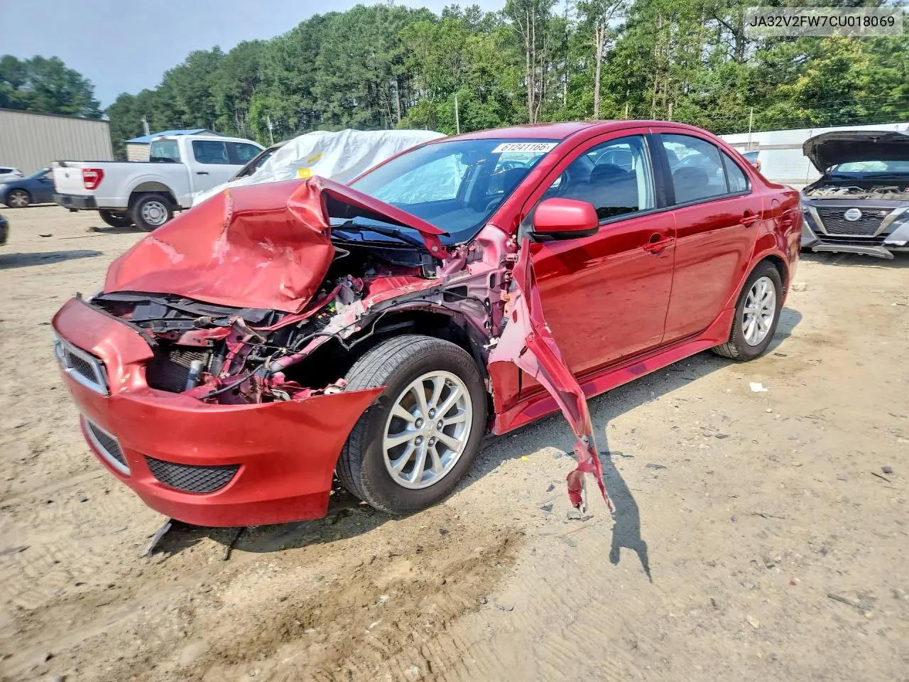 2012 Mitsubishi Lancer Se VIN: JA32V2FW7CU018069 Lot: 61241166