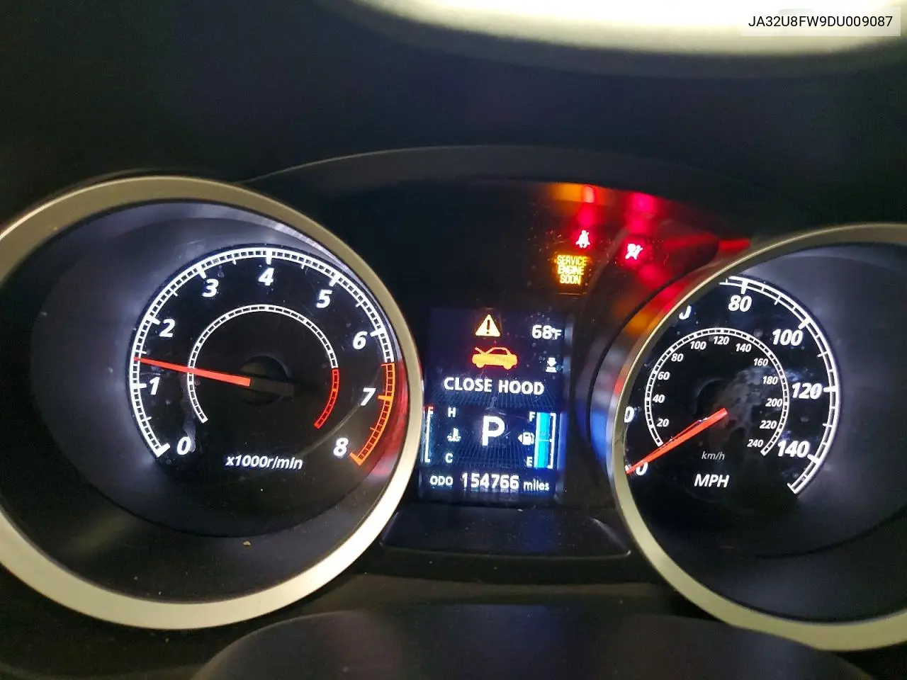 2013 Mitsubishi Lancer Gt VIN: JA32U8FW9DU009087 Lot: 57128066