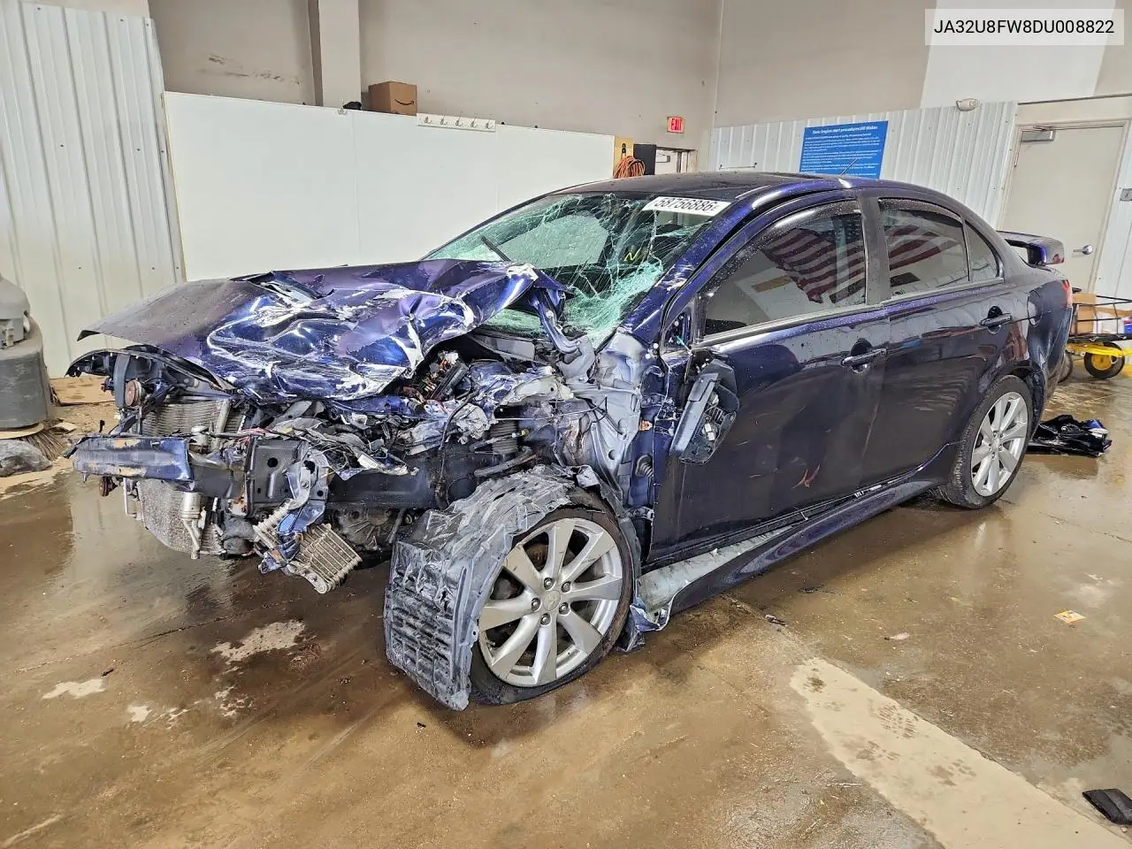 2013 Mitsubishi Lancer Gt VIN: JA32U8FW8DU008822 Lot: 58756886