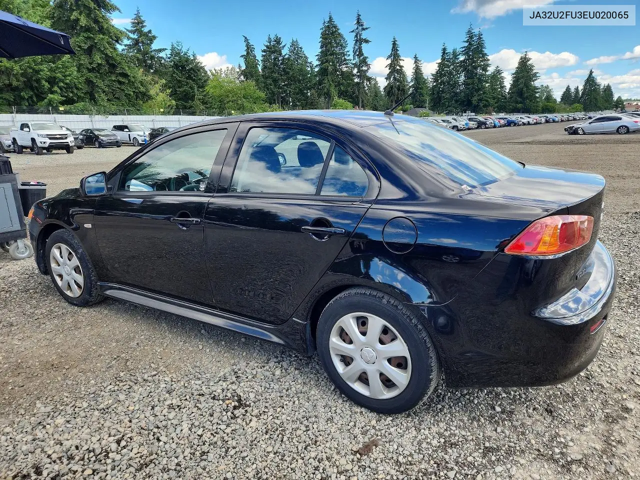 2014 Mitsubishi Lancer Es VIN: JA32U2FU3EU020065 Lot: 57432636