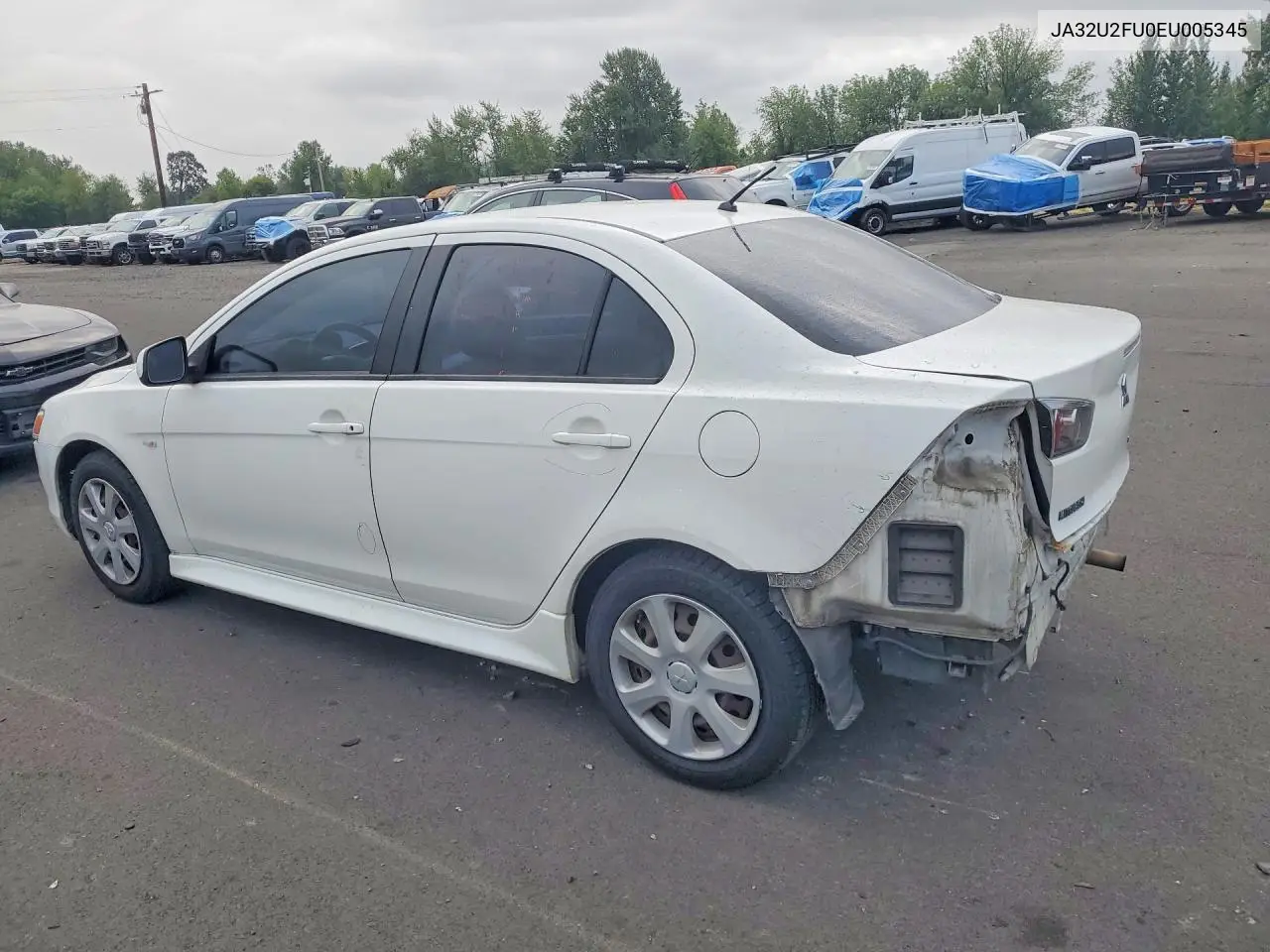 2014 Mitsubishi Lancer Es/Es Sport VIN: JA32U2FU0EU005345 Lot: 60933296