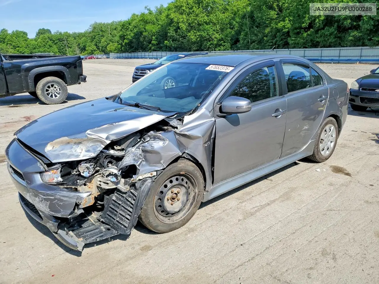 2015 Mitsubishi Lancer Es VIN: JA32U2FU9FU000288 Lot: 57652376