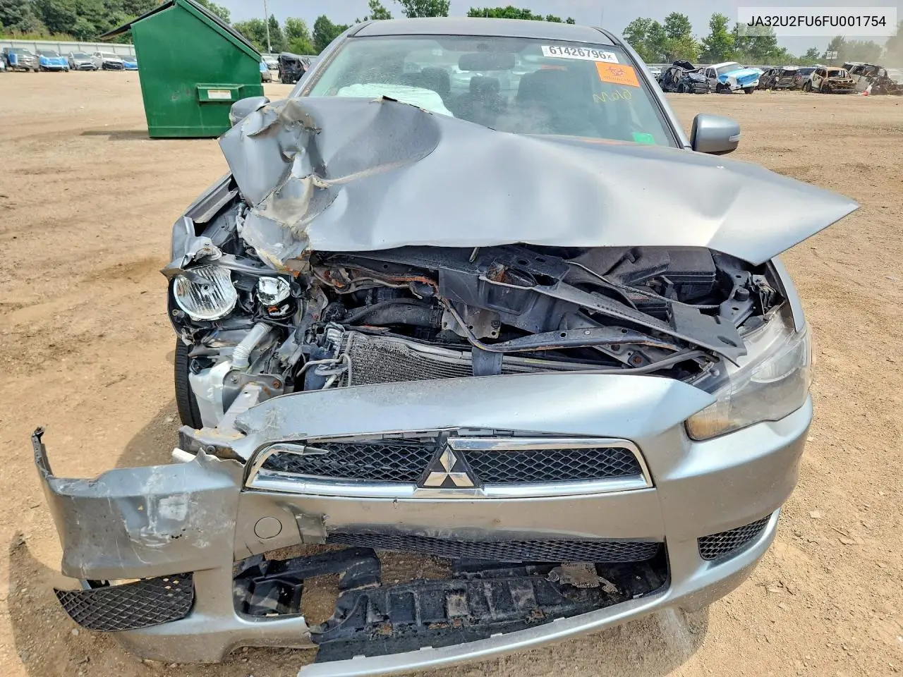 2015 Mitsubishi Lancer Es VIN: JA32U2FU6FU001754 Lot: 61426796