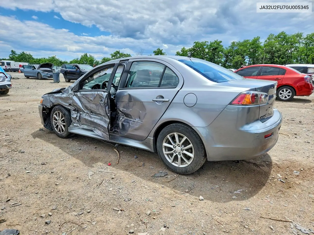 2016 Mitsubishi Lancer Es VIN: JA32U2FU7GU005345 Lot: 56814126