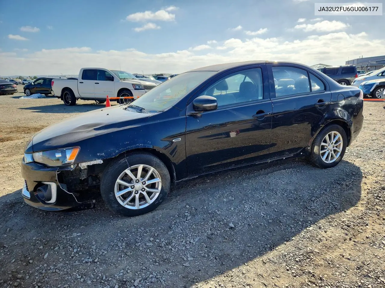 2016 Mitsubishi Lancer Es VIN: JA32U2FU6GU006177 Lot: 58983236