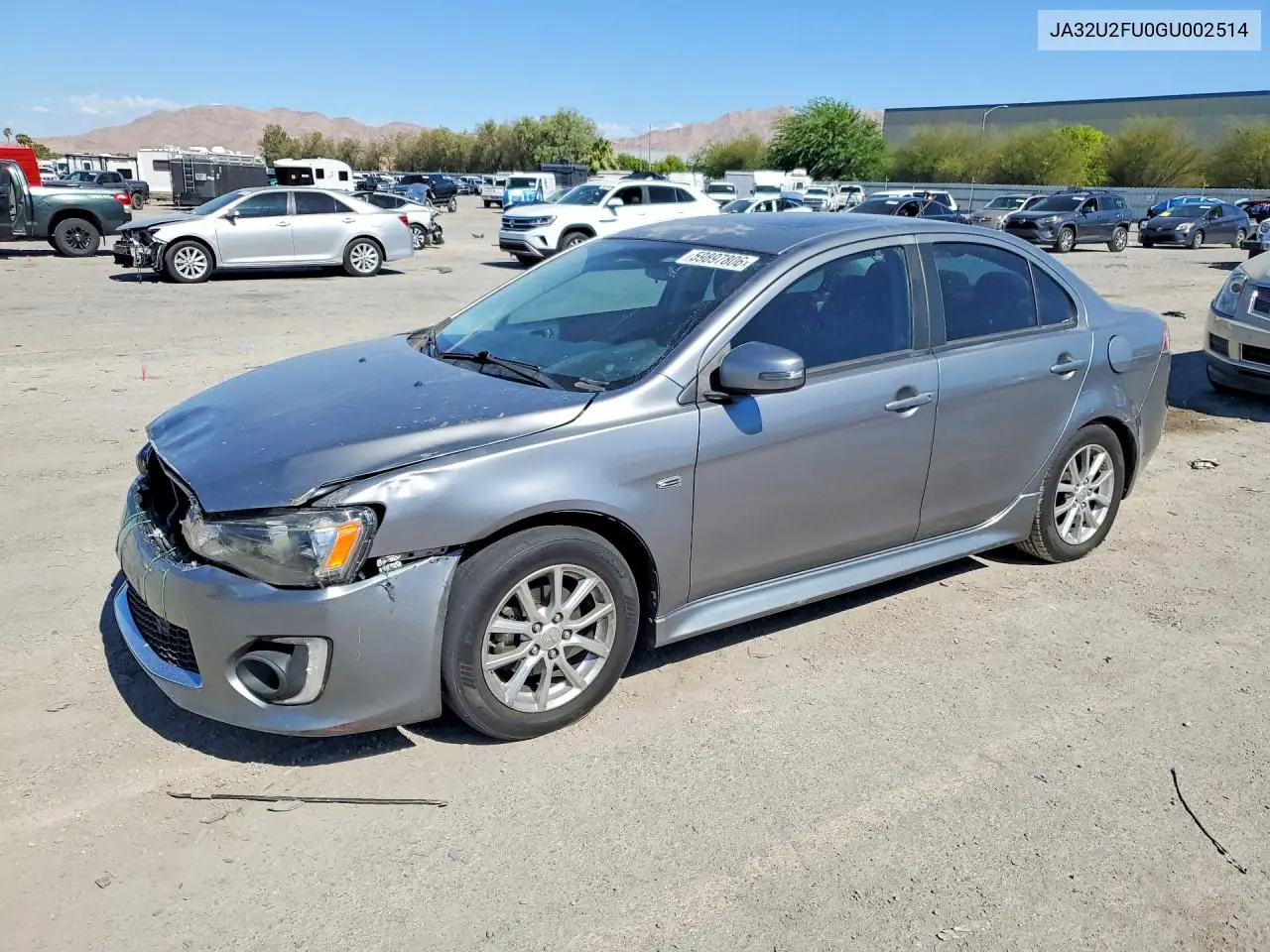 2016 Mitsubishi Lancer Es VIN: JA32U2FU0GU002514 Lot: 59897806
