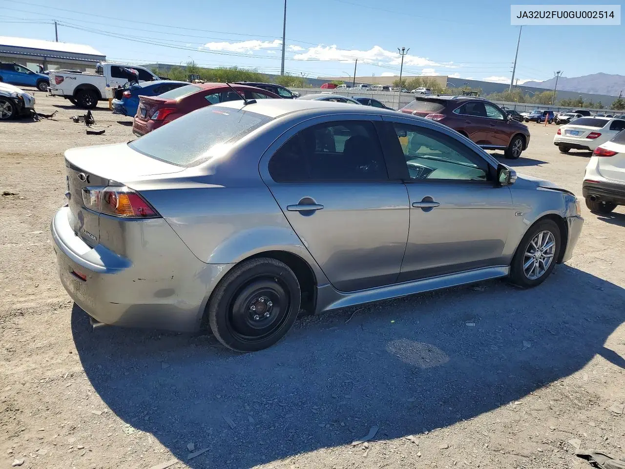 2016 Mitsubishi Lancer Es VIN: JA32U2FU0GU002514 Lot: 59897806