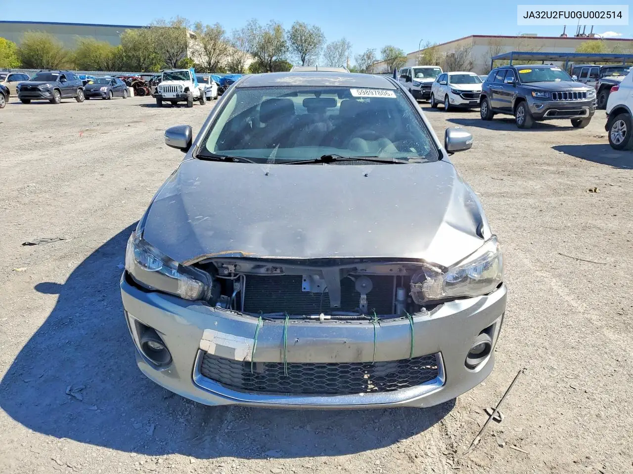 2016 Mitsubishi Lancer Es VIN: JA32U2FU0GU002514 Lot: 59897806